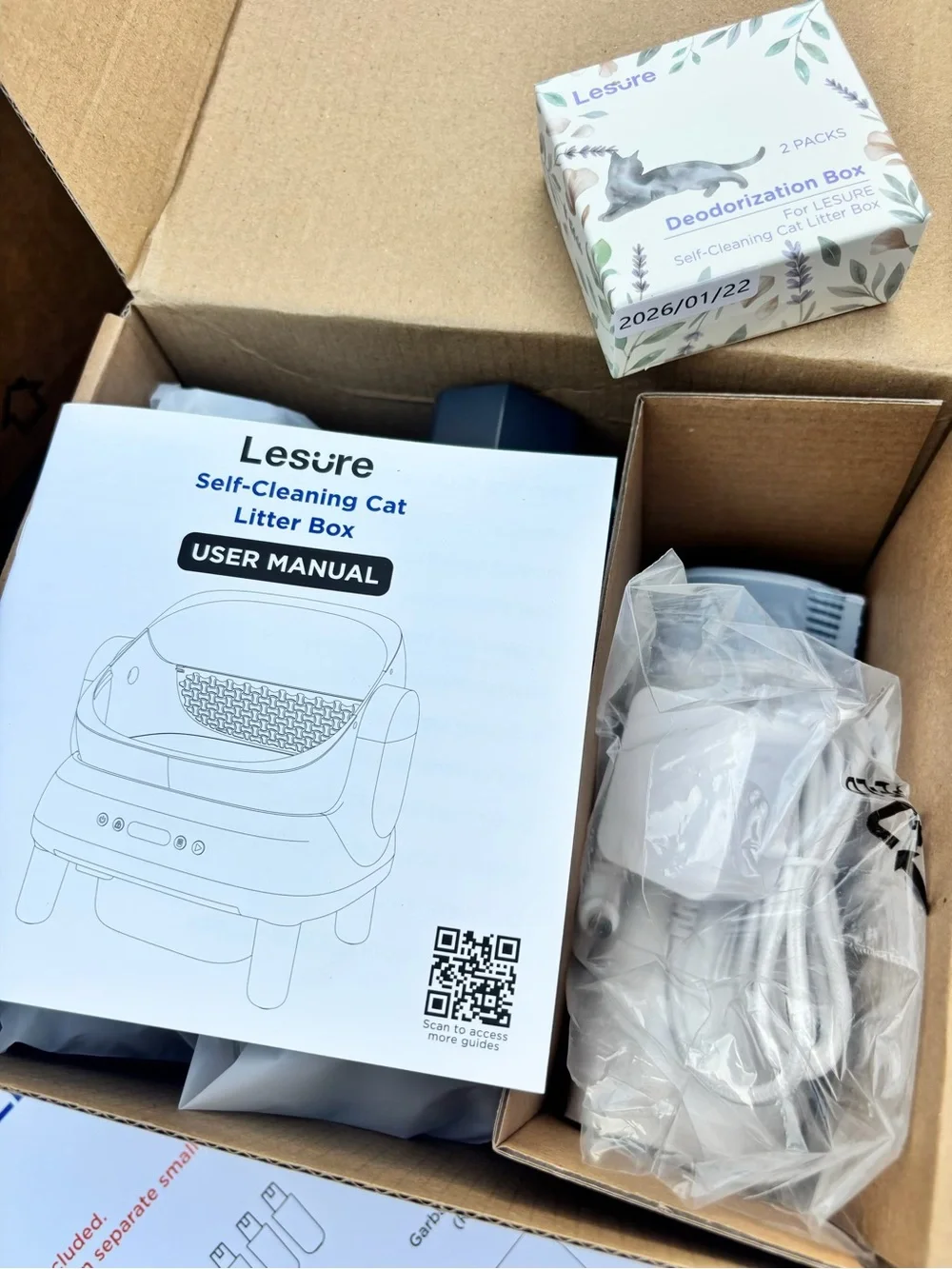 LESURE SELF CLEANING CAT LITTER BOX AUTOMATIC